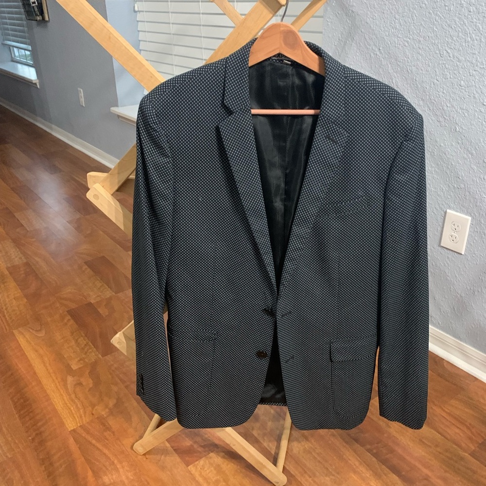 Express Black and White Patterned Blazer